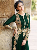 Green Indian Designer Fancy Salwar Suit - Trendy Wear