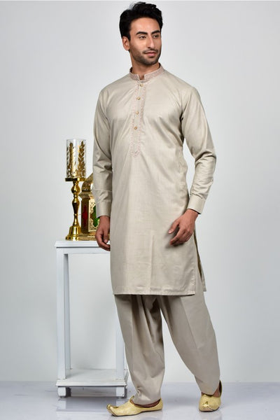 Mouse Plain Readymade Kurta Shalwar Suit - Asian Party Wear