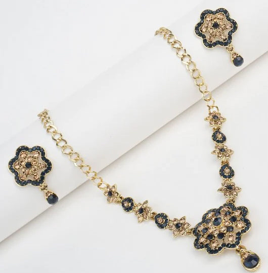 Stunning Navy Blue Evening Jewellery Set