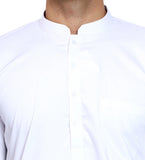 White Plain Casual Men's Shalwar Kameez - Classic Comfort Wear