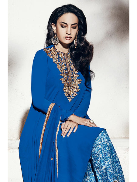 royal blue color pakistani dresses