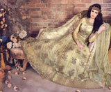18004 GREEN ZOYA STYLE EMERALD WEDDING WEAR LEHENGA - Asian Party Wear