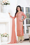 5012 BABY PINK KASEESH PRACHI GEORGETTE PARTY WEAR SALWAR KAMEEZ SUIT - Asian Party Wear