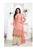 5012 BABY PINK KASEESH PRACHI GEORGETTE PARTY WEAR SALWAR KAMEEZ SUIT - Asian Party Wear