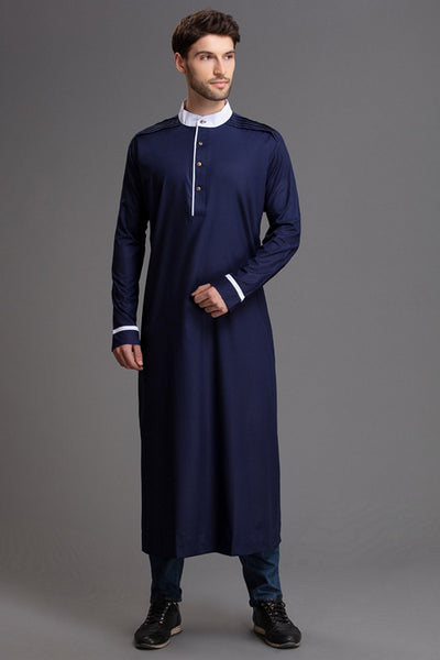 BLUE MENS EID-AL-FITR JUBBA - Asian Party Wear