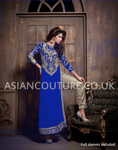 16003-B Blue Maisha Addiction Vol-3 party wear - Asian Party Wear