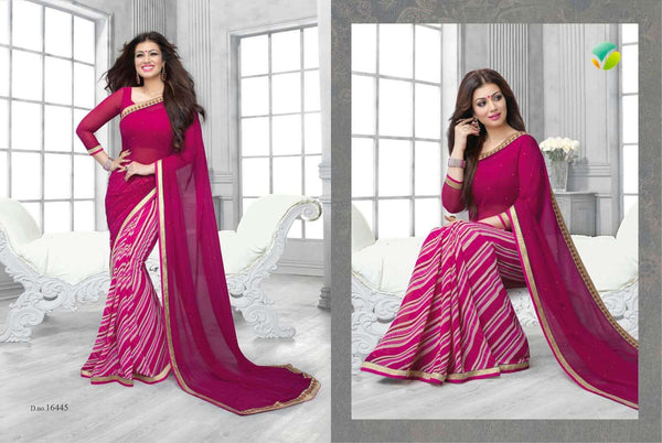 16445 Purple Vinay Sheesha Star Walk Saree - Asian Party Wear