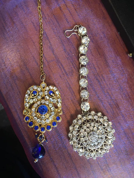 Royal Wedding Jewelry Kundan Mathapatti/Maang Tikka Bindiya - Asian Party Wear