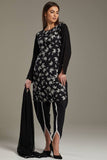 Black Readymade Evening Party Salwar Suit - Asian Party Wear
