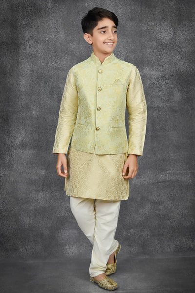 Pista Boys Nehru Waistcoat Indian Kids Wear - Asian Party Wear