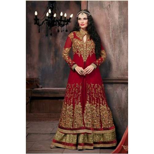 RED INDIAN BRIDAL DRESS - Asian Party Wear
