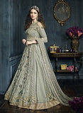 22001 LIGHT GREEN ZOYA CELEBRITY HEAVY EMBROIDERED INDIAN BRIDAL WEDDING LEHENGA - Asian Party Wear