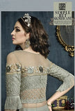 22001 LIGHT GREEN ZOYA CELEBRITY HEAVY EMBROIDERED INDIAN BRIDAL WEDDING LEHENGA - Asian Party Wear