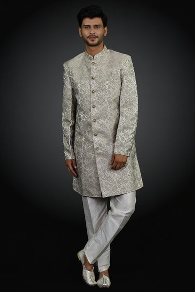 Gold Prince Kurta & Pajama Desi Menswear - Asian Party Wear