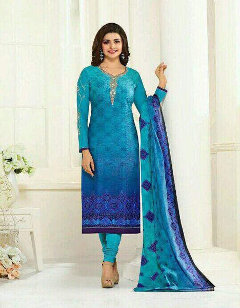 24362 BLUE JASMINA MARI PRACHI DESAI SALWAR KAMEEZ - Asian Party Wear