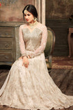 5104 WHITE MAISHA JAWARIYA WEDDING WEAR BRIDAL GOWN - Asian Party Wear