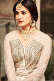 5104 WHITE MAISHA JAWARIYA WEDDING WEAR BRIDAL GOWN - Asian Party Wear