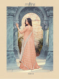 ORANGE INDIAN PAKISTANI WEDDING PARTY WEAR ANARKALI GOWN - Asian Party Wear