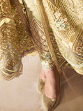 STUNNING MEHNDI INDIAN & PAKISTANI DESIGNER PARTY AND WEDDING WEAR FANCY ANARKALI GOWN - Asian Party Wear