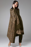 MENDHI OLIVE INDIAN DESIGNER SUIT - Asian Party Wear