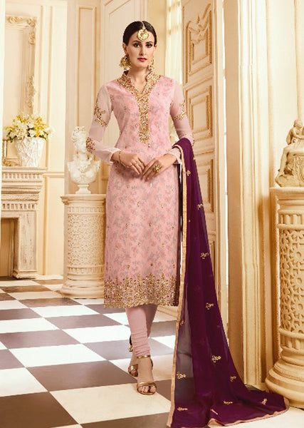Pink Designer Wedding Salwar Suit - Asian Party Wear