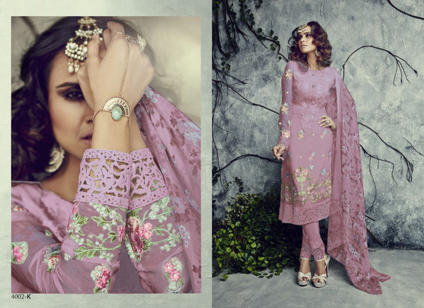 BLUSH PINK MUMTAZ SAJAWAT SALWAR KAMEEZ - Asian Party Wear