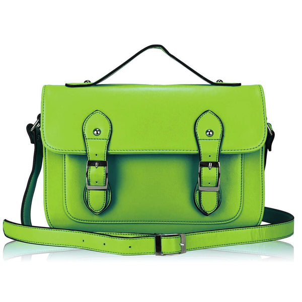 LS00263 - Green Double Buckle Crossbody Bag - Asian Party Wear