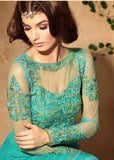 3105 GREEN MAISHA INFINITY EMBROIDERED EID SUIT - Asian Party Wear