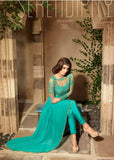 3105 GREEN MAISHA INFINITY EMBROIDERED EID SUIT - Asian Party Wear