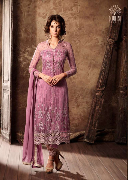 PINK MOHINI GLAMOUR VOL 34 SEMI STITCHED DESIGNER SALWAR SUIT - Asian Party Wear