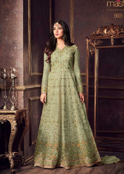 Green Indian Bridesmaid Wedding Dress - Asian Party Wear
