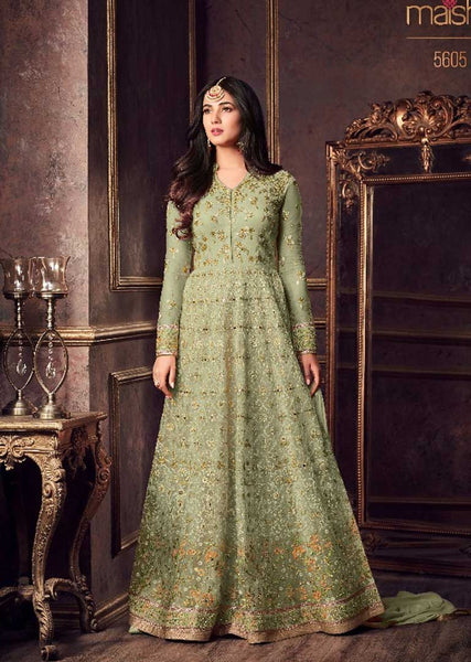 Green Indian Bridesmaid Wedding Dress - Asian Party Wear