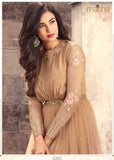 5205 BROWN MAISHA ZUAAN WEDDING WEAR GOWN - Asian Party Wear