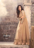 5205 BROWN MAISHA ZUAAN WEDDING WEAR GOWN - Asian Party Wear