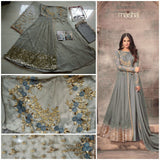 GOLD GLITTER BRIDEMAID MODEST DRESS PROM AND PARTY WEAR - Asian Party Wear