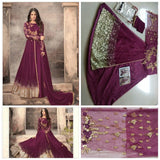 GOLD GLITTER BRIDEMAID MODEST DRESS PROM AND PARTY WEAR - Asian Party Wear