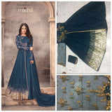 GOLD GLITTER BRIDEMAID MODEST DRESS PROM AND PARTY WEAR - Asian Party Wear