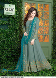 STUNNING INDIAN DESIGNER ANARKALI GOWN ( 6 COLOURS ) - Asian Party Wear
