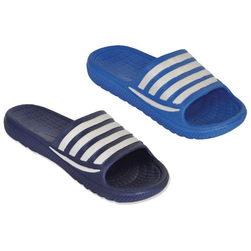 MENS STRAP LINES POOL SLIDERS - Asian Party Wear