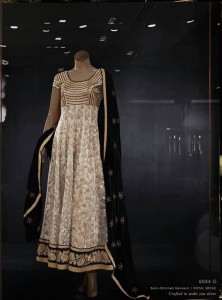 AH5034-D Heroine Ready Made Limelight white and gold Designer Suit (Preowned) - Asian Party Wear