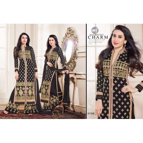 Black and Gold Indian Party Salwar Kameez Suit - Asian Party Wear