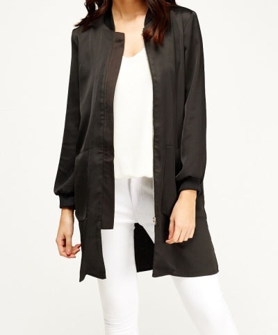 Black Light Weight Long Jacket - Asian Party Wear