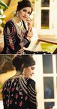 BLACK EMBROIDERED EVENING AND WEDDING WEAR ANARKALI GOWN - Asian Party Wear