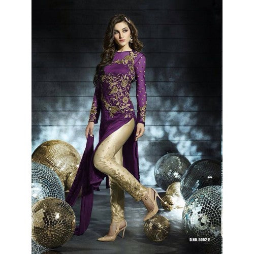 D5002-E Purple Dreamz Designer Dress - Asian Party Wear