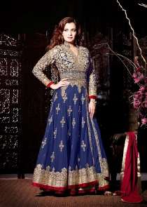 DM19001 Royal Blue Mohini Wedding Designer Suit - Asian Party Wear