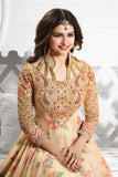 K3938 PEACH KASEESH PRACHI-19 DESIGNER ANARKALI SUIT - Asian Party Wear