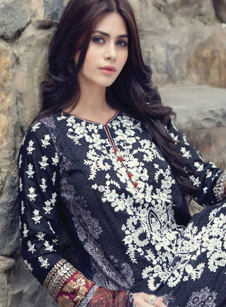 ZKH05 Maria B Khaadi EmbroidedPakistani Style Salwar Kameez Suit [ Replica ] - Asian Party Wear