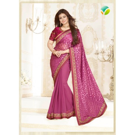KH16354 Purple Kasheesh Sheesha Designer Saree - Asian Party Wear