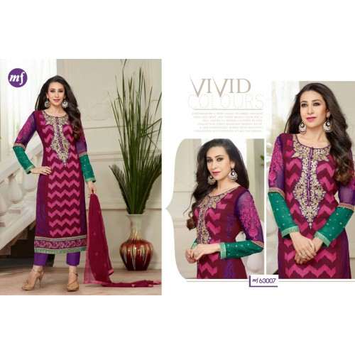 Purple Salwar Kameez Indian Designer Party Dress - Asian Party Wear