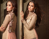 3501 GOLD AND MAROON MAISHA MASKEEN ASTER PARTY WEAR SUIT - Asian Party Wear